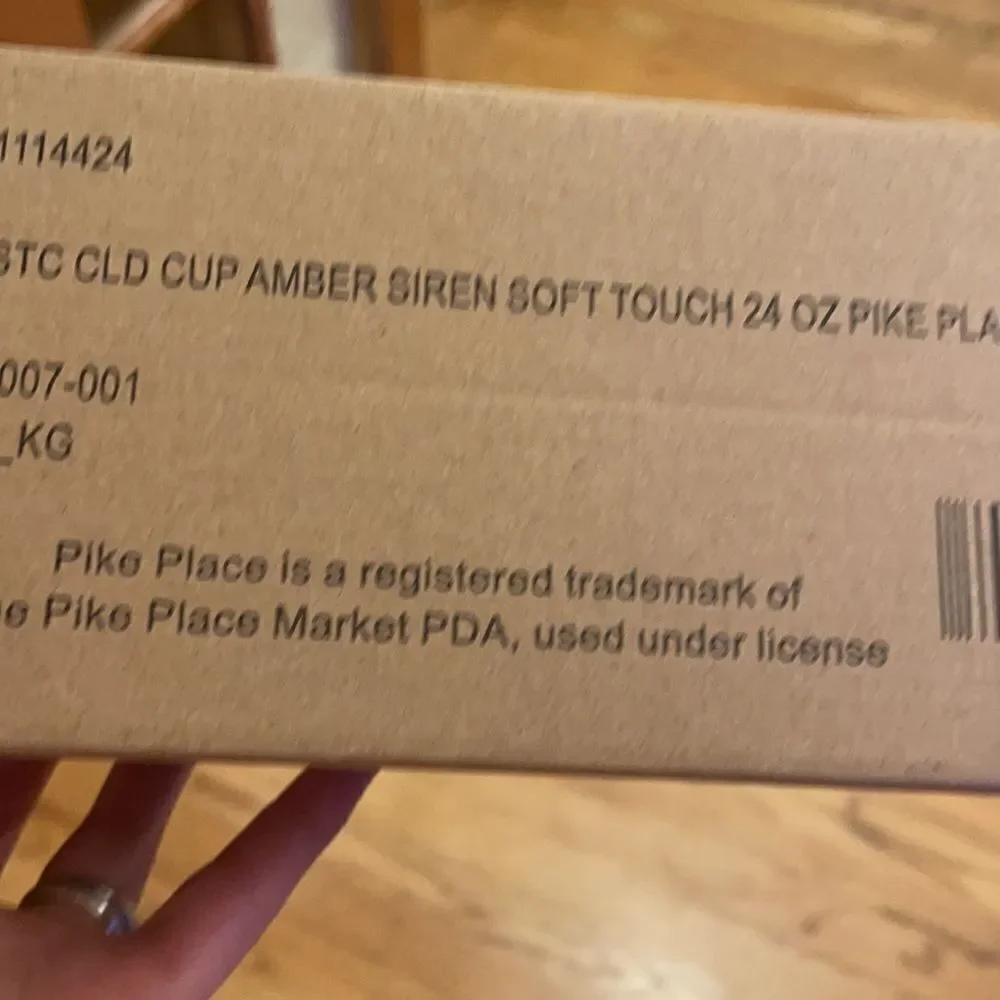 STARBUCKS pike place amber mermaid siren tumbler